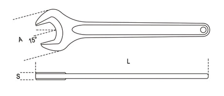 53 100-SINGLE OPEN END WRENCHES DIN 894