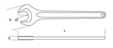 53 100-SINGLE OPEN END WRENCHES DIN 894
