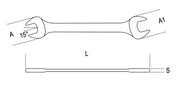 55 10X11-DOUBLE OPEN END WRENCHES
