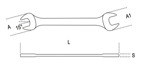 55 10X11-DOUBLE OPEN END WRENCHES