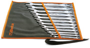 55/B12 - Set of 12 Double Fork Wrenches Roll Up Wallet