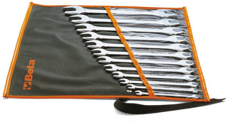 55/B12 - Set of 12 Double Fork Wrenches Roll Up Wallet