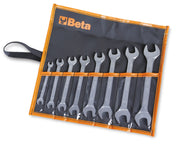 55/B12 - Set of 12 Double Fork Wrenches Roll Up Wallet