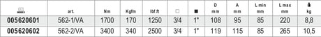 562-2/VA-TORQUE MULTIPLIERS 5 - 2:1 CASE