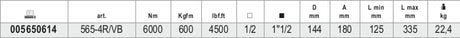 565-4R/VB-TORQUE MULTIPLIERS 27:1 CASE
