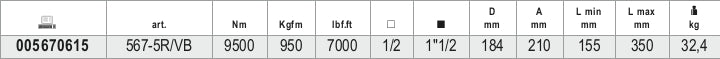 567-5R/VB-TORQUE MULTIPLIER 135:1 CASE