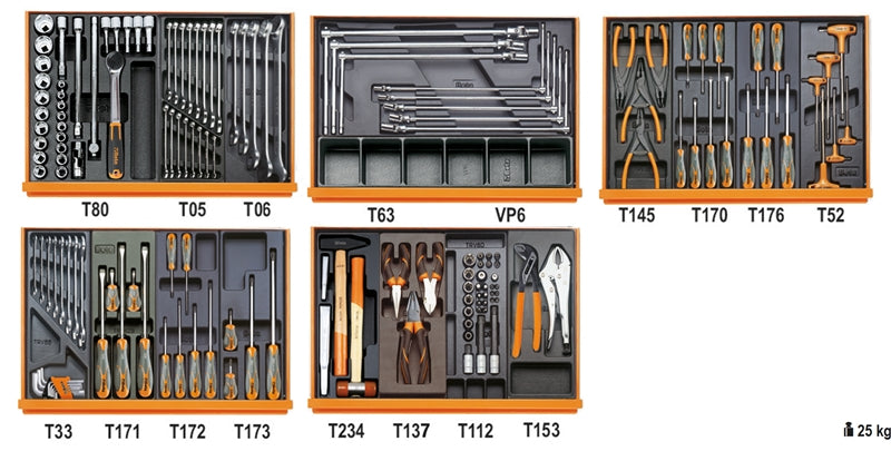 5904VG/5T-ASSORTMENT OF 153 TOOLS