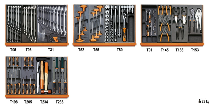 5904VU/3T-ASSORTMENT OF 146 TOOLS