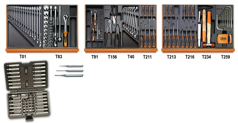 5904VU/4T-ASSORTMENT OF 197 TOOLS