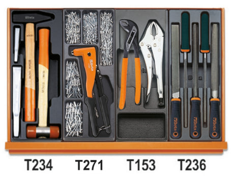 5908VI/2T-ASSORTMENT OF 232 TOOLS