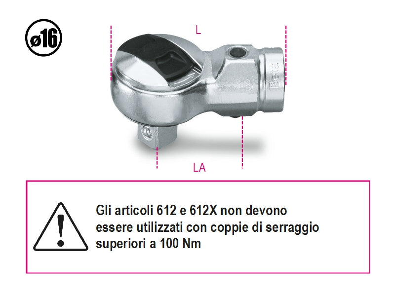612-REVERSIBLE RATCHETS FOR TORQUE BARS