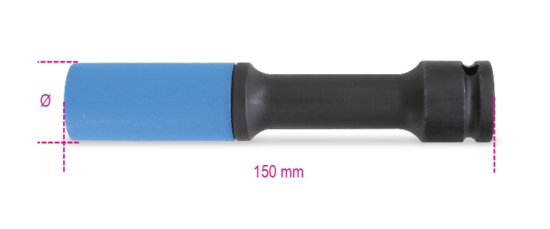 720LCL 17-WHEEL NUT IMPACT SOCKETS, LONG