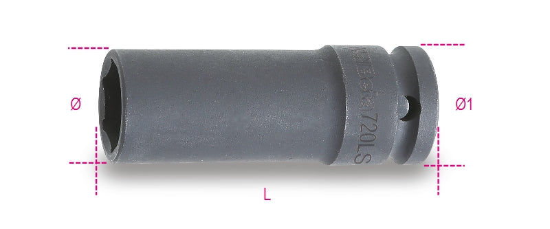 720LS 10-IMPACT SOCKETS LONG SLIM SERIES