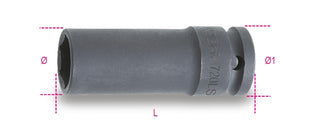 720LS 10-IMPACT SOCKETS LONG SLIM SERIES