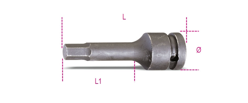 720ME 14-IMPACT SOCKET DRIVERS HEX.SCRE.