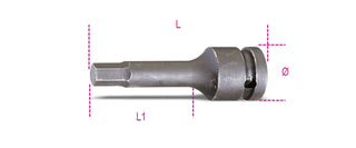 720ME 14-IMPACT SOCKET DRIVERS HEX.SCRE.