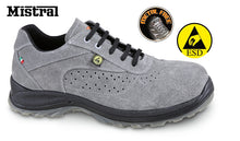 7319ESD 36-SUEDE SHOE, PERFORATED