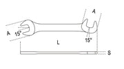 73 Small Double Open-End Wrench