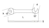 73 6-SMALL DOUBLE OPEN END WRENCHES