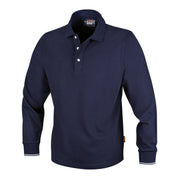 7557BL THREE-BUTTON POLO SHIRT, BLUE