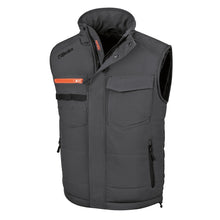 7673NG SLEEVELESS JACKET BLACK-GREY