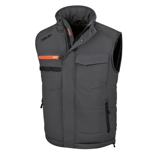7673NG SLEEVELESS JACKET BLACK-GREY
