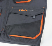 7907G XS-SLEEVELESS WORK JACKET, GREY