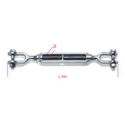 8009Z-K JAW-JAW TURNBUCKLES GALVANIZ.