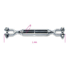 8009Z-K JAW-JAW TURNBUCKLES GALVANIZ.