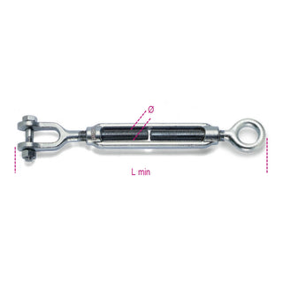 8010Z-K EYE-JAW TURNBUCKLES GALVAN.