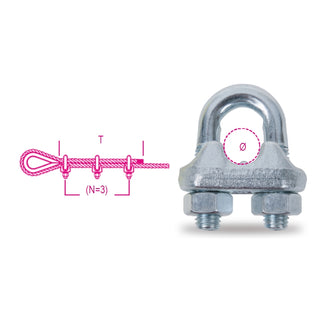8016-K WIRE ROPE CLIPS STEEL GALVAN.