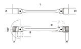 80 10X11-DOUBLE SWIVEL END SOCKET WR.