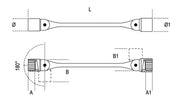 80 10X11-DOUBLE SWIVEL END SOCKET WR.