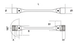 80 6X7-DOUBLE SWIVEL END SOCKET WR.