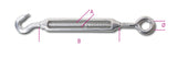 8206 M8-HOOK AND EYE TURNBUCKLES
