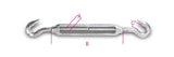 8207 M10-HOOK AND HOOK TURNBUCKLES
