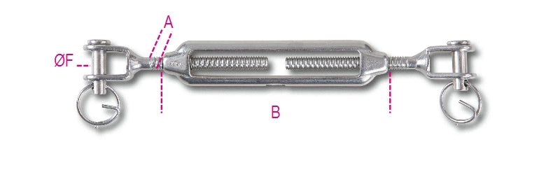 8209 M10-JAW AND JAW TURNBUCKLE