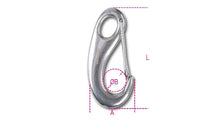 8250 100-SPRING EYE HOOKS WITH LATCHES