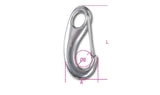 8250 70-SPRING EYE HOOKS WITH LATCHES