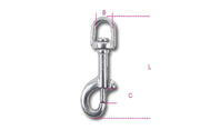 8264 12-SWIVEL HOOKS
