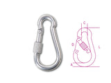 8274G 10X100-CARABINE HOOKS + RING NUTS