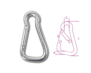 8276 10X100-ASYMMETRIC CARABINE HOOKS