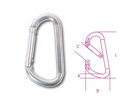 8278 10X100-TRAPEZOIDAL CARABINE HOOKS