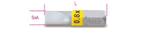 860LP 0,5X3-BITS FOR SLOTTED HEAD SCREWS