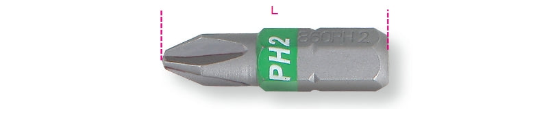 860PH 4-BITS FOR CROSS HEAD PH SCREWS