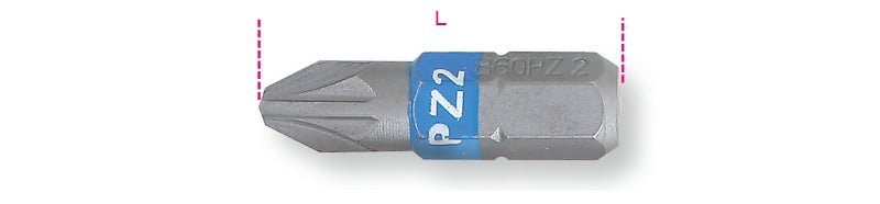 860PZ 1-BITS FOR CROSS HEAD PZ SCREWS