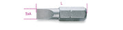 861LP 0,5X3-BITS FOR SLOTTED HEAD SCREWS