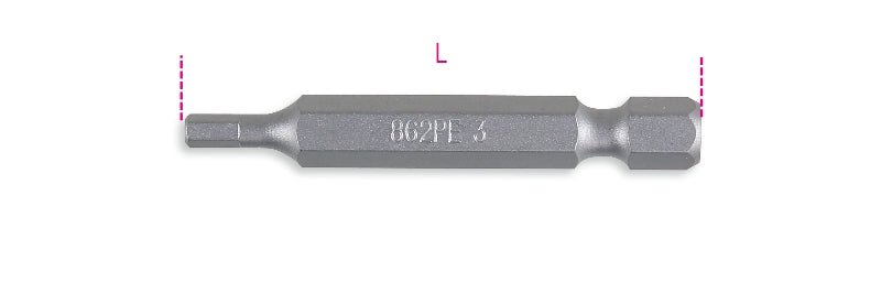 862PE 3-HEXAGON BITS FOR POWER DRIVERS