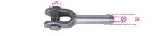 8709N 10-SWAGE SOCKETS, OPEN, BLACK
