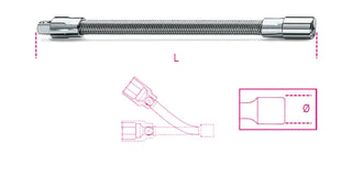 900FL 150-1/4" FLEXIBLE EXTENSION BAR